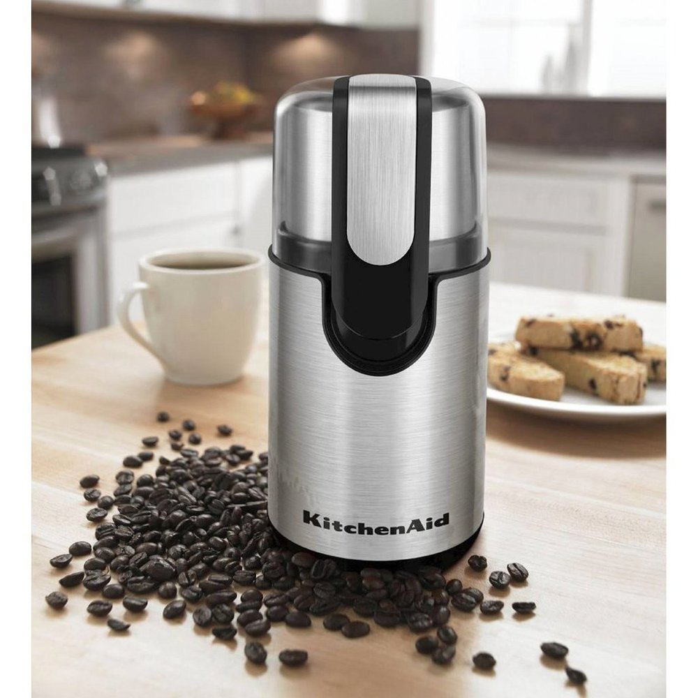 new KitchenAid Coffee Grinder in Stainless Steel on Onyx Black - Model BCG111OB - Picture 11 of 11